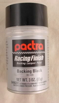 Pactra Backing Black 3oz Lexan Spray Paint PACRC304  