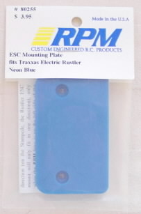 Traxxas Rustler/Bandit RPM ESC Mounting Plate (Blue)  
