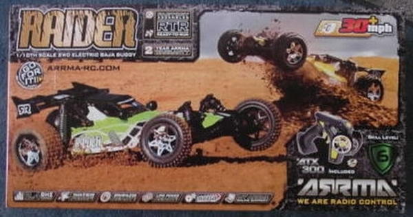   Raider 1/10th Scale Reasy To Run Off Road Buggy 2.4Ghz ARAAR102031