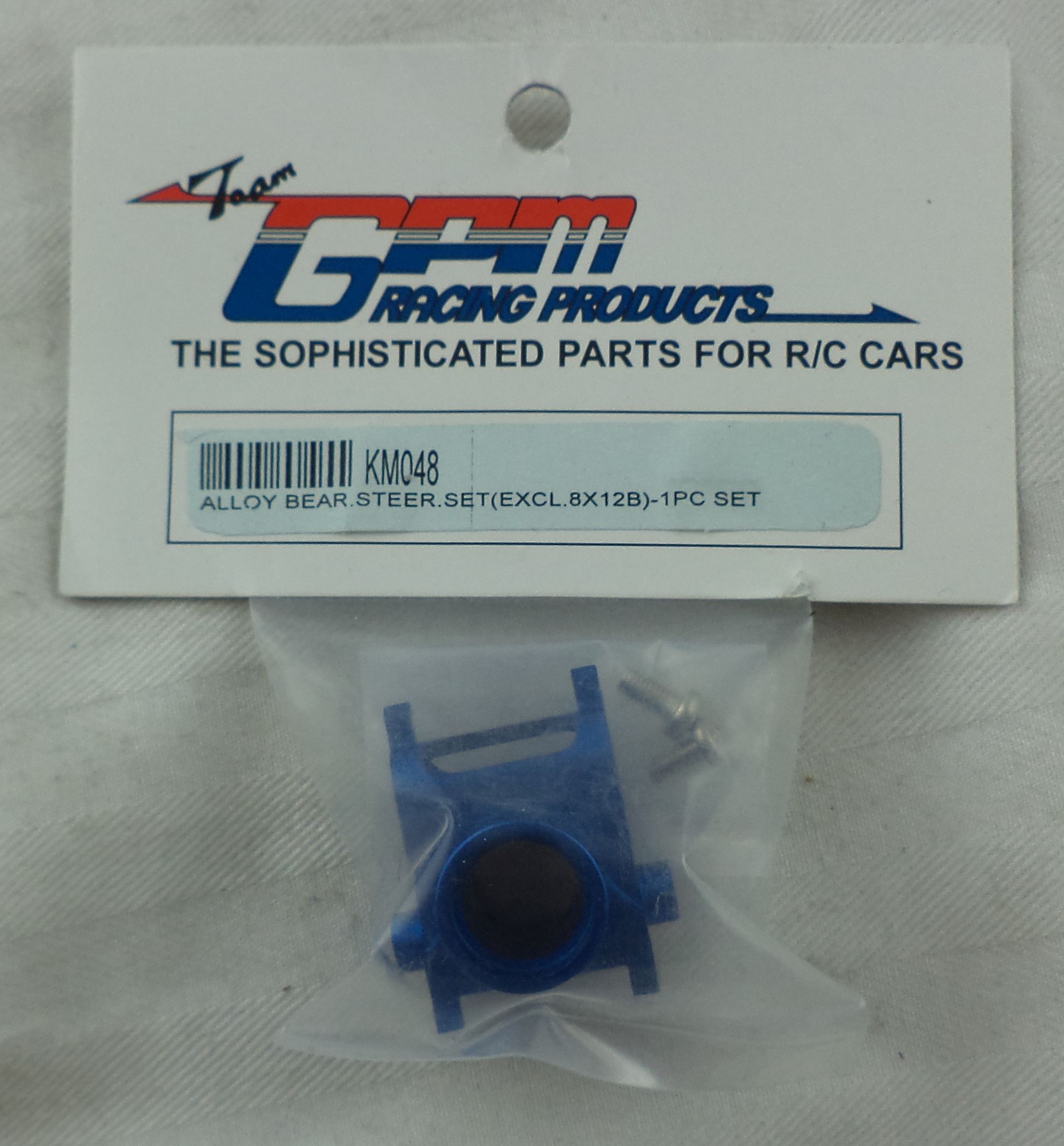 GPM Racing Alloy Bearing Steering Set w/Screws Blue/Kyosho
